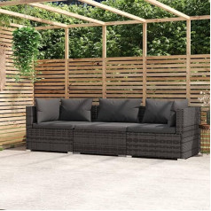 Camerina 3 vietų sofa su pagalvėlėmis sofa 3 vietų patogi sofa lova sofa lova sofa svetainė pilka poli rotango 317511