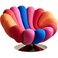 HASMI Small Sofa Single Sofa Swivel Chair Leisure Chair Living Room Bedroom Balcony Lazy Sofa Chair Colour Shell Shape Sofa Chair Single Sofa