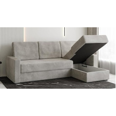 Verona Idee Kampinė L formos sofa UNO su miego funkcija ir lovos dėže 229 x 160 x 104 Korsetinė kampinė sofa, skirta atsipalaidavimui, modernaus stiliaus sofa lova - 