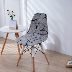 Mateju Stretch Modern Shell krēslu pārvalki 1 2 4 6 8gab Slipcovers Mazgājams vāks Krēslu pārvalki Skandināvu krēslu pārvalks ēdamistabas krēsliem Virtuves kāzu biroja banketu ballīšu dekorēšanai (Grafiti, 8 gab.)