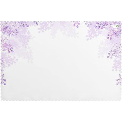 Iubbki Framing Lilac Flowers in Blossom placemats komplekts no 6 austiem galda paliktņiem ēdamgaldam iekštelpās āra galda paliktņi neslīdošs karstumizturīgs viegli tīrāms