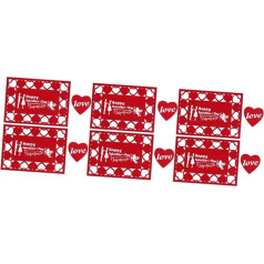 Magiclulu 12 gab. komplekts placemat paliktņi ballīšu piederumi Valentīna dienai Decoraciones para Sala De Casa vietas iestatījumi ēdamgaldam mīlestība sirds placemat galda dekoratīvs paklājs vilnas audums