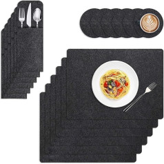 Galda piederumu komplekti Piekariņi Placemats Soft Bowl Coasters Ēdamgaldi galda apdares komplekts (krāsa: B, izmērs (B, kā parādīts attēlā))