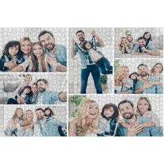 Photo Puzzle personalizēta 1000 500 500 300 120 gabaliņi pieaugušajiem Zēni Meitenes Koka Puzzle Dizains Puzzle ar savu fotogrāfiju Ideāli piemērots kā personiska foto dāvana