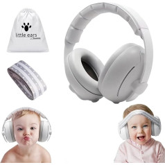 auvstar 2-in-1 Earmuffs for Newborns, Baby Hearing Protection Headphones with Noise Cancellation, Capsule Ear Protection for Children, Baby, Adjustable Noise Protection Baby Headphones, Baby Earmuffs