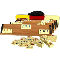 Özel-Versand Star 101 Plus Rummy Set Okey, высокое качество изготовления и материалов, пластиковые стойки с деревянным шпоном, легкие и прочные, с меламиново