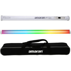 Amaran PT2c LED lampu gaisma 16W CCT no 2700K -10000K Izejas pikseļu kartējama gaisma Atbalsta Sidus Link lietotnes vadību satura veidotājiem, filmu veidotājiem, fotogrāfiem