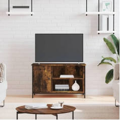 FIRBNUS TV skapītis Smoked Oak 80 x 40 x 50 cm Koka materiāls TV skapītis TV skapītis TV skapītis Koka bufete Rūpnieciskais TV skapītis Koka TV skapītis