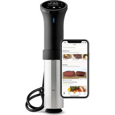 Anova Precision Cooker 3.0 [AN525-EU00], Sous Vide, WiFi, 1100 Вт, вилка ЕС, Bluetooth, совместимость с приложениями Anova - черный и серебристый