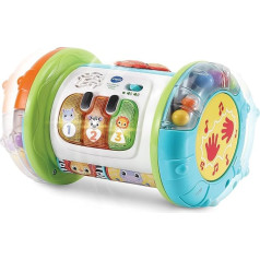 VTech Baby 3-in-1 Rolling Explorer Drum - interaktīvā rotaļlieta ar mūziku - bērniem no 9 līdz 36 mēnešiem