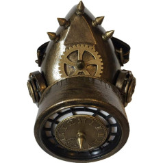 Melns cukurs Vara bronza Fancy Dress Mask Cosplay Gothic Cyber Gas Gothic Steampunk Clock Gear Spiges Evening Events Unisex Heavy Duty, bronzas, m-l