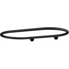 Sikaiqi Alloy Alloy Oval dušas aizkaru stienis Hoop Square Shape Bathroom Rod for Clawfoot Tub Free Standing Tubs (Black)