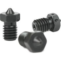 Oriģināla E3D rūdīta tērauda sprausla 0,4 mm, 0,6 mm, trīskāršā iepakojumā V6 HotEnd 3D printerim (1,75 mm, 0,6 mm)