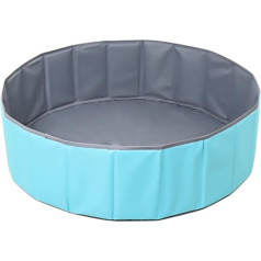 Savieva Foldable Children's Baby Ball Pit, Playhouse, Playpen, Ocean Ball Pit for Toddlers, Boys, Girls, Portable Ocean Ball Pit, Pool, Children's Play Toy, Indoor and Outdoor (100 cm, Blue)