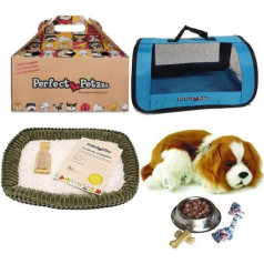 Perfect Petzzz Cavalier King Charles + Blue Tote transportēšanas kaste un piederumi