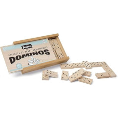 JEUJURA jeujuraj8142 Domino spēle koka kastē