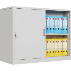 OYYMTE Aktenschrank, Büro-Metallschrank aus Stahl, Aktenschrank, Datenschrank, Eisenschrank, Aufbewahrungsschrank for Zuhause und Büro, vertikaler Aktenschrank (Size : Gold)