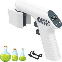 YOOTg Elektrische Pipettierpumpenpipette, 6-Stufig Einstellbarer Geschwindigkeitsbereich 0,1-100 Ml, Tragbarer Elektronischer Labor-Pipettencontroller,BracketKit