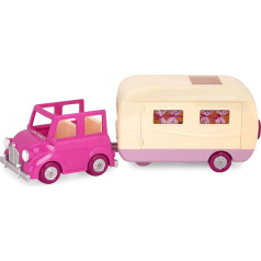 Li'l Woodzeez Toy Motorhome - Automobilis - rotaļu komplekts bērniem - mēbeles, ēdiens, trauki - no 3 gadiem - Happy Camper