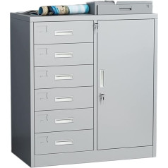 OYYMTE Офисный шкаф для бумаг, шкаф для бумаг, тип ящика, шкаф для хранения с замком, гостиная, напольный шкаф для бумаг (75 см x 39 см x 90 см) (Цвет : A)