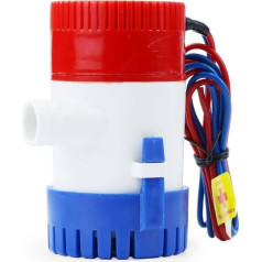 QTYUERGK Power Pumps 12V/24V DC Mini Elektrische Tauchboot Marine Bilgenpumpe 350/500/750/1100 GPH mit Schwimmerschalter Pumpenzubehör Pumpe (Krāsa : 500gph ar slēdzi, Izmērs : 12V)