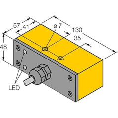 Turck induktīvais sensors bez ieplūdes NI30-Q130-ADZ30X2