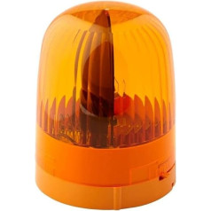 HELLA 2RL 007 550-021 Halogen-Rotating Beacon - KL Junior - 12/24V - Yellow - mounting/Bolted - Yellow - Plug: Blade Terminal