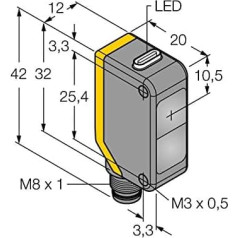 3077770-Q20PFF50Q7, optisks sensors Atstarošanas gaismas sensors