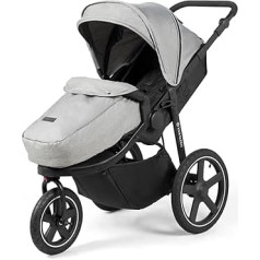 Ickle Bubba Venus Max Jogger I-izmēra bērnu ratiņi ar Isofix bāzi (Stratus) - Kosmiski pelēks