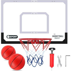 NZQXJXZ Extra Large Basketball Hoop Set for Children, Basketball Hoop Indoor Wall Mounted for Room with Balls, Basketball Toy Gift, Perfect for Boys Girls Teens Adults