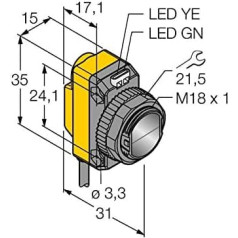 3002758 - QS186LE12, optisks lāzera sensora devējs