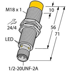 4281413 - NI12U-G18-ADZ30X2-B3331, Induktiver sensors uprox®