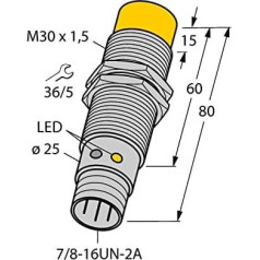 4281812 - NI20U-G30-ADZ30X2-B1131, induktīvais sensors uprox®