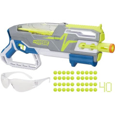 Nerf Hyper Siege-50 Pump Launcher, 40 Hyper-Refills, 33MP ātrums, lēcas, ietilpība: 50 uzpildes elementi