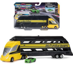 BANDAI Micro Machines Transport Trolley 30 cm Long and His Exclusive Vehicle Including JW0027, JW0027