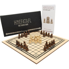 Hnefatafl - Regency Chess Company izdotā vikingu spēle Deluxe Edition - komplektā ir koka galds un sveķu figūriņas