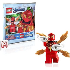 Lego Marvel Super Heroes Zirnekļcilvēka minifigūriņa - Dzelzs zirnekļa bruņas (ar mehāniskiem ieročiem un spēka spridzekļiem)