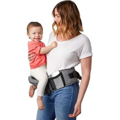 Tushbaby ergonomisks vairāku pozīciju bērnu sēdeklītis ar drošības sertifikātu, regulējams, mazgājams veļas mašīnā, 0-3 gadi, drošs un ērts