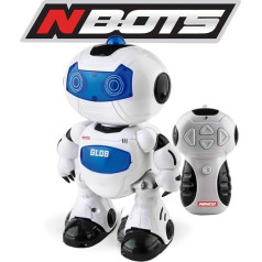 Ninco - Nbots Robots Glob. ar gaismu un skaņu, balts un zils (NT10039)