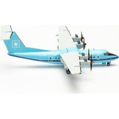 herpa Maersk Air De Havilland Canada DHC-7 - OY-MBC 1:200 mēroga kolekcijas modelis bez pamatnes metāla