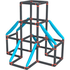 Big Kraxxl The Tower Climbing Tower - Открытый скалодром для детей от 3 до 7 лет (макс. 100 кг) - Игровая башня для лазания на 3 уровнях с инновационной системой Cl