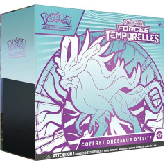 Pokémon TCG Elite Trainer Box Scarlet and Purple - Temporelle Forces - Water Snake (1 pilnībā ilustrēta reklāmas karte ar Wick Fleet, 9 pastiprinātāju iepakojumi un augstākās kvalitātes spēles piederumi)