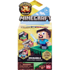 TREASURE X Minecraft Overworld Mine and Craft Kolekcionējami rakstzīmes Izpakošanas rotaļlieta 10 piedzīvojumu līmeņi Vai jūs atradīsiet īstu zelta dārgumu