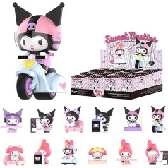 POP MART Sanrio tēli Sweet Besties sērijas figūriņas Kolekcionējamo figūriņu sērija Pilns komplekts (12 kastes) 2,5 collu kopīga figūriņa Premium dizaina dāvanas sievietēm Fanu iecienītākās aklās kastes