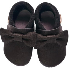 Baobaby Pirouettes Soft Sole Baby Shoes - Baby Girl Shoes - IVN sertificēti dabīgās ādas jaundzimušo apavi jaundzimušajiem, kas vēl nav staigājuši, mazuļiem, kas staigā, rāpo - neslīdošas zoles basām kājām čības