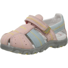 Geox Toddler Strada Sandal, Rozā/gaiši zils, 23 EU (7 M US Toddler), Rozā, gaiši zils