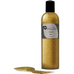 Senjo Color Basic Body Paint Metallic Gold I Kosmētiskā ķermeņa krāsa bez parabēniem I Šķidra ar aerogrāfu un otu I 250 ml Zelta krāsviela