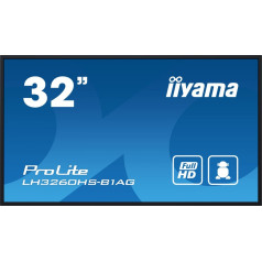 Liela formāta 31,5 collu lh3260hs-b1ag matēts 24/7 500(cd/m2) va 1920 x 1080 fhd android.11 wifi cms(iisignage2) monitors