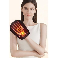 Rotlichtlampe Handschuhe, 50LEDs Red Light Therapy, 660nm & 850nm Infrarotlampe mit Zeitschaltuhr, für Linderung von Schmerzen im Handgelenk