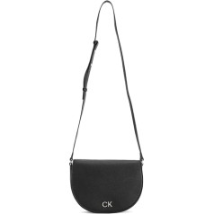 Calvin Klein Ck Daily Saddle Bag Pebble sieviešu maza plecu somiņa, spilgti balta, viens izmērs